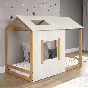 Tree House <b>Bed</b> For Kids Natural Wooden Children Kids <b>Bed</b> Toddler House <b>Bed</b> Frame House Shape Kid <b>Bed</b> Full - Product Image 4