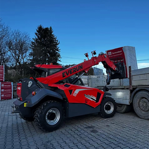 Chargeur télescopique EVERUN 2,8 tonnes / Chargeur sur roues télescopique, Chargeur compact 4x4 avec moteur Kubota V3307, Norme EPA Stage V pour la construction - Product Image 5