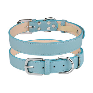 Có thể điều chỉnh mềm PU da <span class=keywords><strong>Dog</strong></span> & mèo cổ áo thoải mái chống Choke Thiết kế với phong cách rắn màu Pet <span class=keywords><strong>collars</strong></span> - Product Image 6