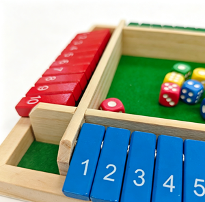 <span class=keywords><strong>Juego</strong></span> <span class=keywords><strong>de</strong></span> dados <span class=keywords><strong>de</strong></span> madera Shut the Box <span class=keywords><strong>de</strong></span> cuatro lados, <span class=keywords><strong>juego</strong></span> <span class=keywords><strong>de</strong></span> mesa con solapas numeradas <span class=keywords><strong>de</strong></span> colores, para 4 jugadores, <span class=keywords><strong>juego</strong></span> <span class=keywords><strong>de</strong></span> bebidas, juguete educativo <span class=keywords><strong>de</strong></span> matemáticas para el aula - Product Image 5