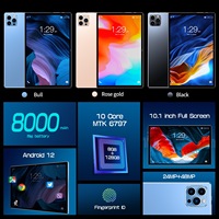 Tablet Android 14.0 OEM MTK 10 Inci Layar 1280*800FHD Dual SIM Slot 10-Inci Android 8GB+128GB Tablet PC Edukasi untuk Anak-Anak