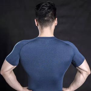 Ventes en gros de t-shirts de sport pour hommes personnalisés à bas prix, 100% polyester, t-shirts de sport, élasthanne, athlétique, séchage rapide, t-shirts pour hommes - Product Image 5