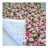 Nieuwe aanwinst Kunstzijde Bloemen Wandpanelen Achtergrond 8ft X 8ft Op Maat Gemaakte Kleuren Luxe Elegant Vintage Bruiloft Feest