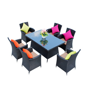 Conjunto de <span class=keywords><strong>Mesa</strong></span> y Sillas de Ratán PE de Cinco Piezas, Estilo Moderno y Simple, para Uso en Exteriores, Patio, Balcón, Jardín, Resistente al Agua y a los Rayos UV - Product Image 5