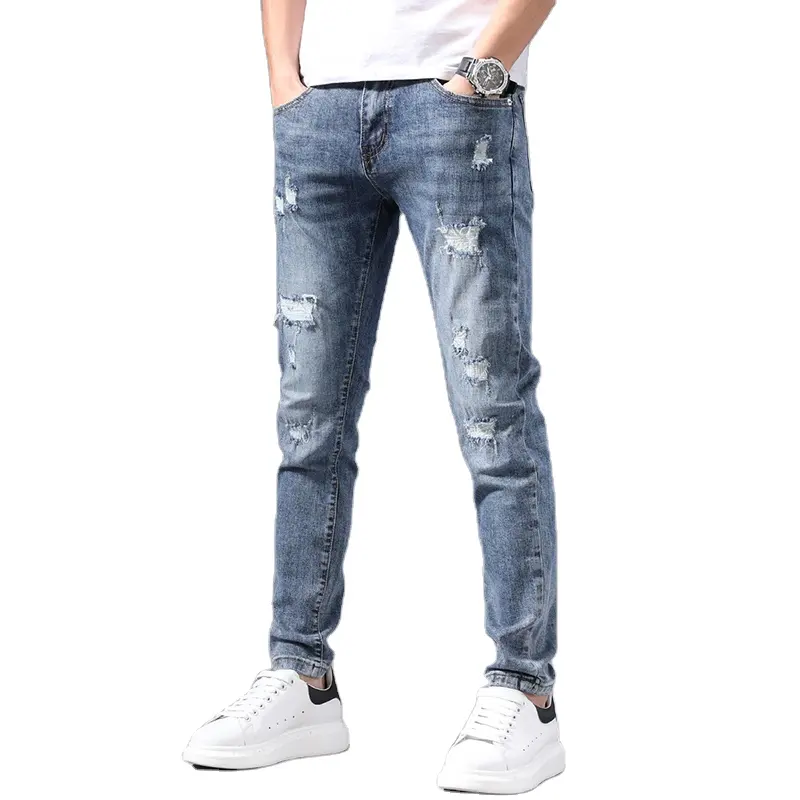 Nuovo Design vendita calda Jeans pantalone per uomo elegante Jeans Denim uomo