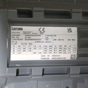 Motor Servo Original Nuevo Lenze 16983199 G50BB182MHAR4C00, Motor CNC - Product Image 2