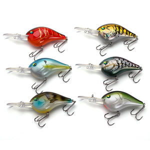 VC02 Leurre de pêche à court bec en plastique ABS avec hameçons aigus 3D yeux flottants pour appâts de pêche à la carpe de rivière - Product Image 5