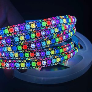 Ws2812 DC5V 144 đèn <span class=keywords><strong>LED</strong></span>/M điểm ảnh độc lập giải quyết lập trình đầy màu sắc theo dõi dòng chảy Diode cho câu lạc bộ đêm và quán <span class=keywords><strong>bar</strong></span> - Product Image 3