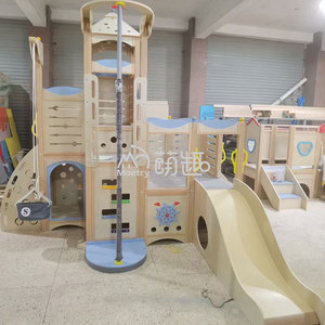 Moetry Ensemble d'activités d'escalade en bois éducatif Montessori pour aire de jeux intérieure, pour école maternelle, garderie, école - Écologique - Product Image 5