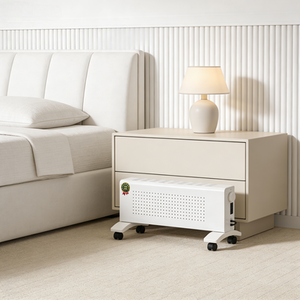 Radiateur électrique portable, chauffage d'appoint blanc avec roulettes pour la maison et le bureau - Product Image 3