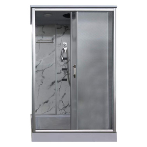 Bathroom Design Luxury Rectangle Tempered Glass Massage Shower Cabin Room