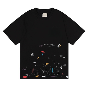 เสื้อยืดลายกราฟฟิตีแบบสาดสีสไตล์วินเทจ ผ้าคอตตอนแท้ 100% เนื้อหนา สำหรับผู้ชาย - Product Image 4