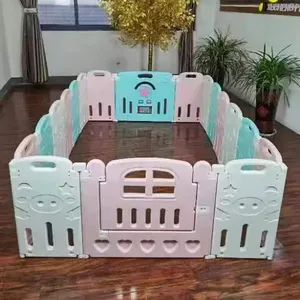 baby and kids Foldable Complete set baby safe playpen used mold second hand baby playpen mould