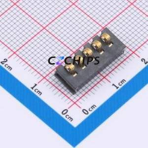 GT-BTP30005-0680B-017A Blade/Spring Contact Battery Connector SMD,P=3mm Connector Spring Contact Type 3mm 5P Horizontal Mount - Product Image 1