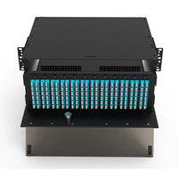288 Cores 4U Rack Mount Push Pull Type Fiber Optic Optical Fiber Patch Panel Terminal Box