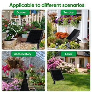 Solar-Powered Plant Watering System with 2000mAh Battery <b>Timer</b> Adjustable Flow Plastic Construction - Product Image 4