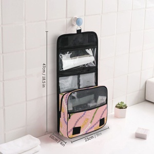 Aloha Lei Design Hanging Travel Toiletry Bag Hawaiian Puakenikeni Kit <b>Makeup</b> <b>Case</b> Custom Print Cosmetics Organizer for Men Women - Product Image 4