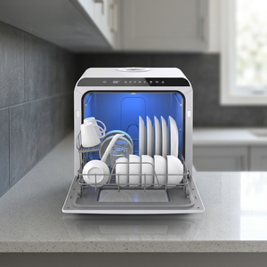 New Portable Mini Dishwasher 8 <b>Sets</b> Capacity 6 Program Settings DIY Installation RV Hotel Household Car OEM Freestanding Manual - Product Image 2