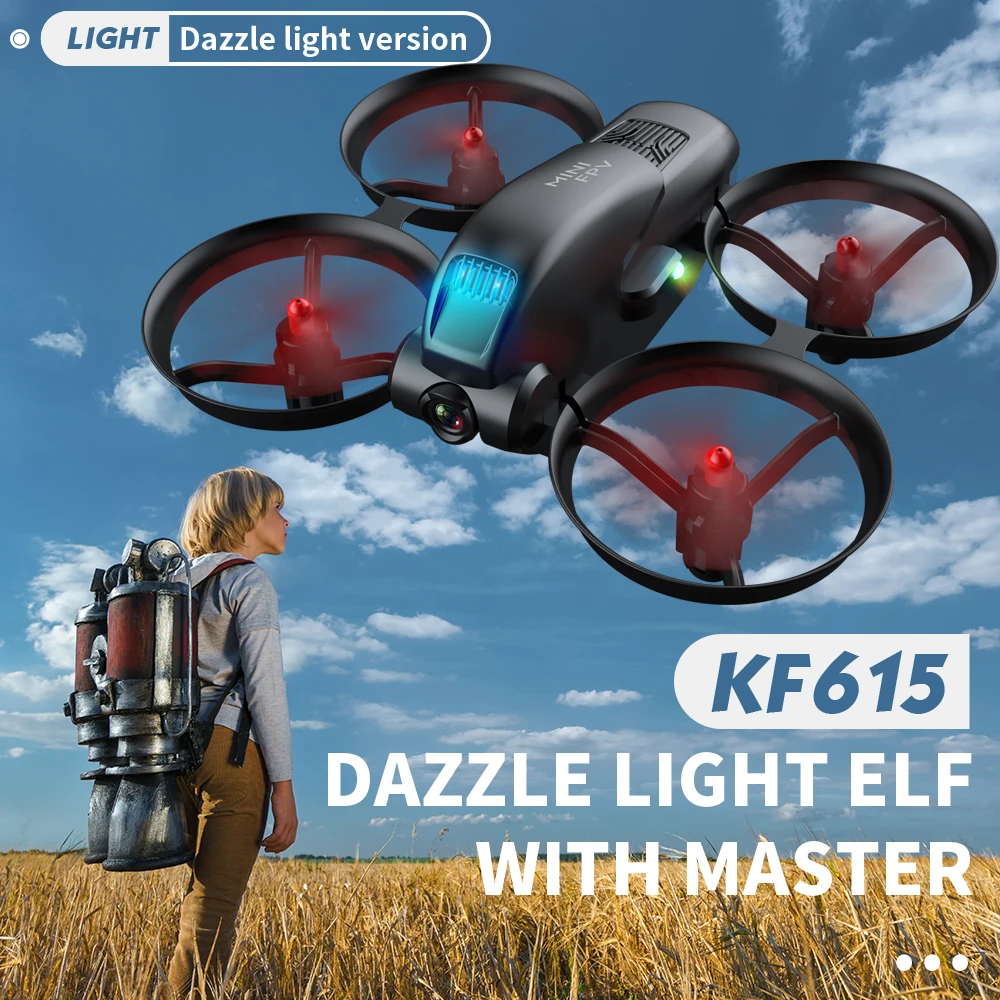 New Arrival KF615 Drone 720P Dual Camera WiFi Fpv Pressure Height Maintain Foldable Quadcopter RC Mini Drones Toys Gift for kids