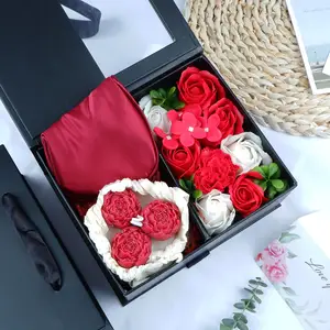 2024 नए उत्पाद लक्जरी उपहार बॉक्स गुलाब मोमबत्ती आई मास्क स्नान कंफ़ेटी उपहार प्रेमिका के जन्मदिन के लिए वैलेंटाइन्स दिवस उपहार