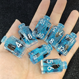Hội Đồng Quản trị trò chơi Nhựa Màu Xanh Potion chai Xúc xắc RPG cthulhu Hội Đồng Quản trị trò chơi xúc xắc DND nhựa trong suốt mèo xúc xắc - Product Image 5