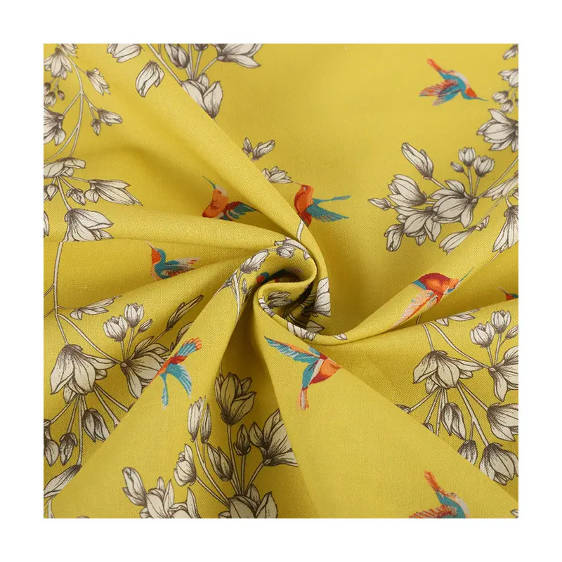 Высокое Качество Эко-дружественных цифровая печать вискоза Лен ткань трафаретная печать льняной ткани