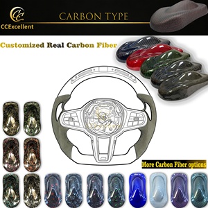 Volante de Cuero y Fibra de Carbono Real Personalizado, Excelente para Seat Leon <span class=keywords><strong>Cupra</strong></span> ST MK3 <span class=keywords><strong>Ibiza</strong></span> Toledo Ateca Arona Alhambra, con Calefacción - Product Image 6