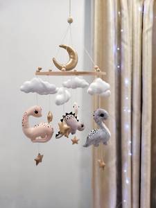 Cadeaux de grossesse décoration de pépinière neutre <span class=keywords><strong>cactus</strong></span> en peluche fait à la main arc-en-ciel feutre berceau mobiles avec nuages coran <span class=keywords><strong>bebe</strong></span> mobiles - Product Image 4