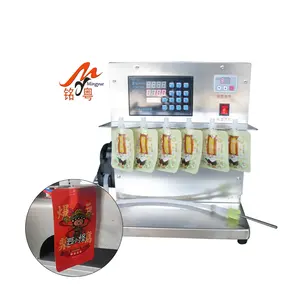 Hot Sale Spout Pouch Sachet Bag Filling Capping Packing Machine for fruit juice jelly honey jam oil water soy milk good price