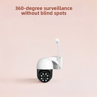 Caméra de sécurité extérieure sans fil PTZ 2MP, étanche, 360° °   Caméra de surveillance intelligente à vision nocturne HD avec couverture panoramique