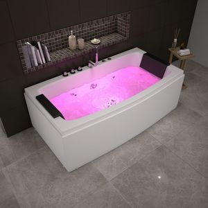 Vasca Idromassaggio Rettangolare Premonition per 2 Persone con 12 Getti, Design Ecologico e Funzioni di Illuminazione Colorata - Product Image 3