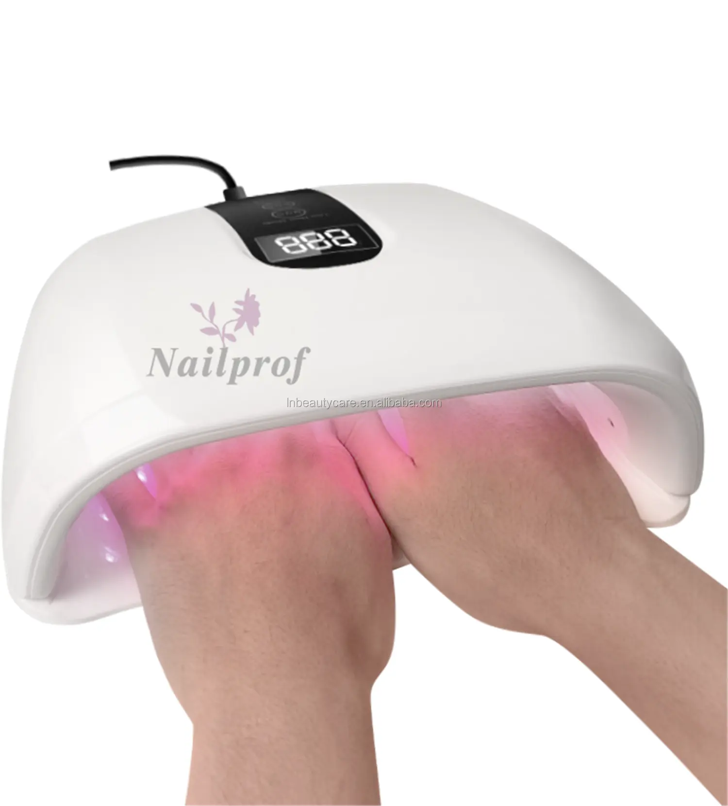 Nailprof。Nail LED UVランプNail Gel Curing Light Nail Dryer & Largeサイズ2手