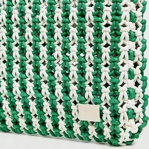 Women's Bohemian Crochet Striped Open Top Shoulder <b>Beach</b> <b>Bag</b> <b>Large</b> Portable Tote Custom Logo for Winter Summer Autumn All Travel - Product Image 3