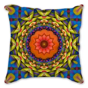 मंडेला सोफे कुशन कवर देहाती घर सजावटी तकिया कपास लिनन स्क्वायर Pillowcase 45X45cm वापस तकिये भरने के बिना