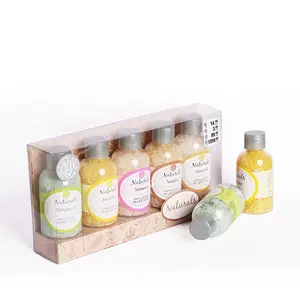 Индивидуальный OEM/ODM Органический цветочный аромат фруктовый запах красочная соль для спа-ванны