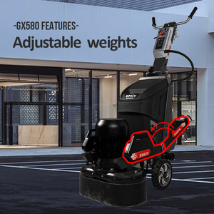<span class=keywords><strong>Prix</strong></span> Usine Ponceuse de Sols <span class=keywords><strong>Béton</strong></span> Terrazzo à Élimination d'Époxy 580 mm Double Têtes 5.5 kW 23 Pouces Monophasée Avec Aspirateur - Product Image 3