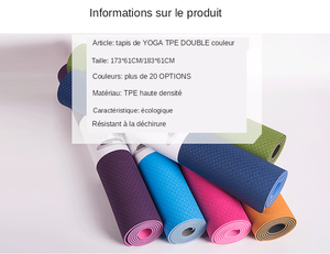 <span class=keywords><strong>Tapis</strong></span> de Yoga TPE <span class=keywords><strong>écologique</strong></span> imprimé par Logo personnalisé 6mm d'épaisseur Durable anti-dérapant Pad Yoga <span class=keywords><strong>Pilates</strong></span> <span class=keywords><strong>tapis</strong></span> en gros - Product Image 5