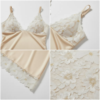 Vêtements de nuit décontractés ODM et OEM Pyjama en dentelle pour femmes Vêtements de détente en dentelle grande taille Vêtements de nuit pour femmes