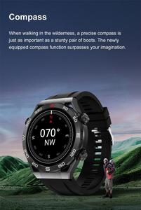 Montre connectée DT Ultra Mate Fashion pour hommes, appels Bluetooth, NFC, suivi de l'oxygène sanguin, suivi du sommeil, boussole, étanche IP67, fitness en plein air - Product Image 6