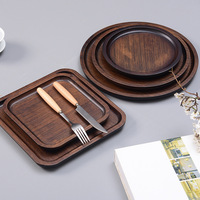 Plateau de service rond en bambou écologique de style classique avec couleur personnalisée pour les hôtels et les restaurants lors de fêtes