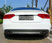 Diffuseur arrière pour voiture A5 S5 Noir brillant Style RS5 Séparateur de pare-chocs arrière Diffuseur pour Audi A5 S5 B8.5 2012 2013 2014 2015 2016