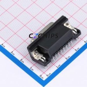 X0315FT17B1H D-Sub/VGA Connector Bent Lead Through Hole Connector Standard D-Sub Female 15P Right Angle Insert - Product Image 2