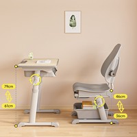 Conjunto de escritorio y silla reclinable Leica, ajustable en altura, para estudiantes de primaria y secundaria, mobiliario escolar