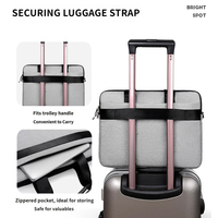 Sac messager pour ordinateur portable personnalisé avec logo OEM, 15,6 pouces, Oxford imperméable, coussin d'air antichoc, mallette de bureau pour hommes