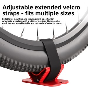 Support de roue arrière fixe en alliage d'aluminium pour vélo de montagne, <span class=keywords><strong>porte</strong></span>-bagages arrière pour vélo, fixation sur cadre de selle - Product Image 3