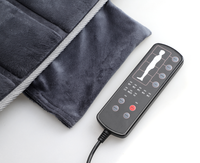 Coussin de massage chauffant vibrant Shiatsu de haute qualité avec contrôle de la minuterie, design pliable portable pour un soulagement corporel complet