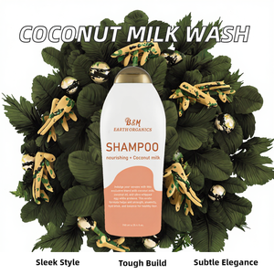 Champú Nutritivo de Leche de Coco, Fórmula en Gel Hidratante y Suavizante, Sin Parabenos, con Propiedades Anticaspa y Antiencrespamiento - Product Image 3