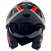 Casque de moto modulaire YM 911, casque intégral rabattable pour la course, double visière, homologué DOT, respirant, pour le tourisme et la conduite en ville