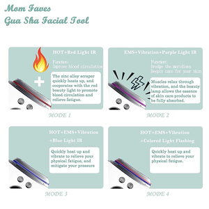 Alat Gua Sha Elektrik untuk Penggunaan di Rumah, Pengangkat Wajah, Pijat Tubuh, Peralatan Kecantikan Frekuensi Tinggi untuk Kulit, EU UK JP - Product Image 4