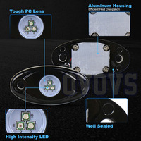 OVOVS-Sistema de iluminación automática, luces de neón de 12V, 4 vainas RGB, luz de roca LED para recoger ATV UTV